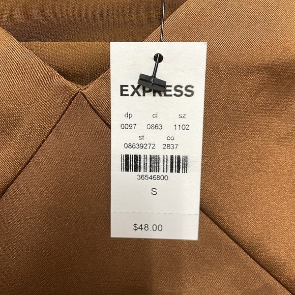 Express satin cross back strap tank. Size Small. NWT! - Picture 3 of 7